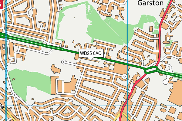 WD25 0AQ map - OS VectorMap District (Ordnance Survey) WD25 0AQ map - OS VectorMap District (Ordnance Survey)