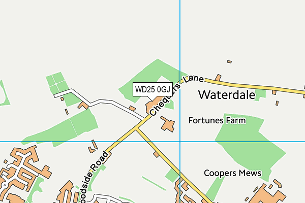 WD25 0GJ map - OS VectorMap District (Ordnance Survey) WD25 0GJ map - OS VectorMap District (Ordnance Survey)