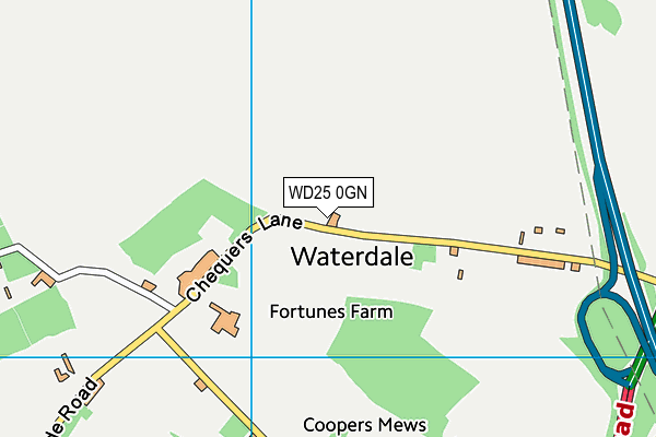 WD25 0GN map - OS VectorMap District (Ordnance Survey) WD25 0GN map - OS VectorMap District (Ordnance Survey)