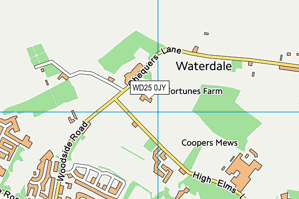 WD25 0JY map - OS VectorMap District (Ordnance Survey) WD25 0JY map - OS VectorMap District (Ordnance Survey)