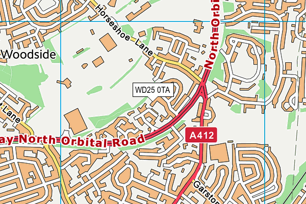 WD25 0TA map - OS VectorMap District (Ordnance Survey) WD25 0TA map - OS VectorMap District (Ordnance Survey)