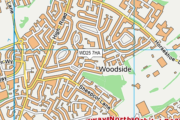 WD25 7HA map - OS VectorMap District (Ordnance Survey) WD25 7HA map - OS VectorMap District (Ordnance Survey)