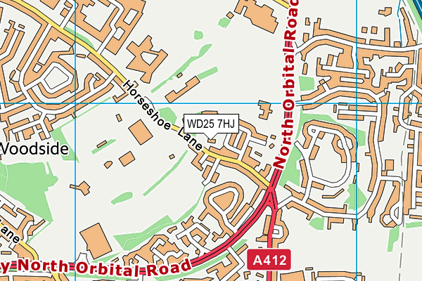WD25 7HJ map - OS VectorMap District (Ordnance Survey) WD25 7HJ map - OS VectorMap District (Ordnance Survey)