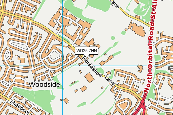 WD25 7HN map - OS VectorMap District (Ordnance Survey) WD25 7HN map - OS VectorMap District (Ordnance Survey)
