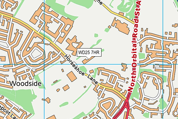 WD25 7HR map - OS VectorMap District (Ordnance Survey) WD25 7HR map - OS VectorMap District (Ordnance Survey)