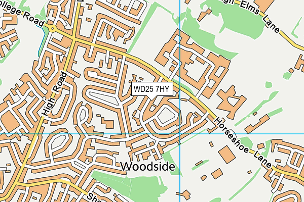 WD25 7HY map - OS VectorMap District (Ordnance Survey) WD25 7HY map - OS VectorMap District (Ordnance Survey)