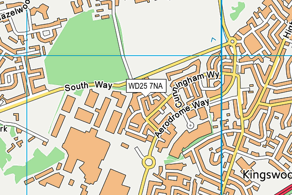 WD25 7NA map - OS VectorMap District (Ordnance Survey) WD25 7NA map - OS VectorMap District (Ordnance Survey)
