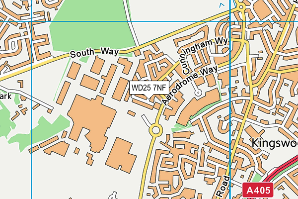 WD25 7NF map - OS VectorMap District (Ordnance Survey) WD25 7NF map - OS VectorMap District (Ordnance Survey)