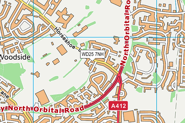 WD25 7NH map - OS VectorMap District (Ordnance Survey) WD25 7NH map - OS VectorMap District (Ordnance Survey)