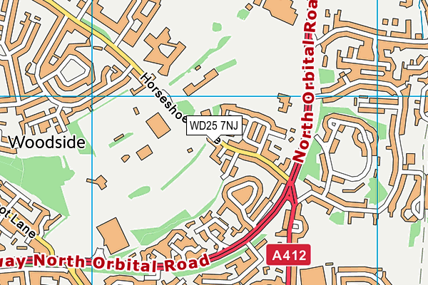 WD25 7NJ map - OS VectorMap District (Ordnance Survey) WD25 7NJ map - OS VectorMap District (Ordnance Survey)