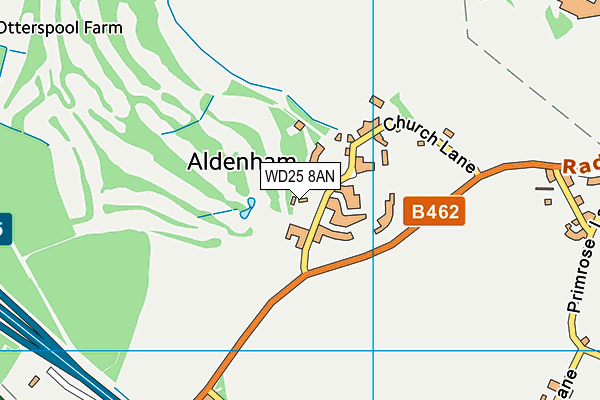 WD25 8AN map - OS VectorMap District (Ordnance Survey) WD25 8AN map - OS VectorMap District (Ordnance Survey)