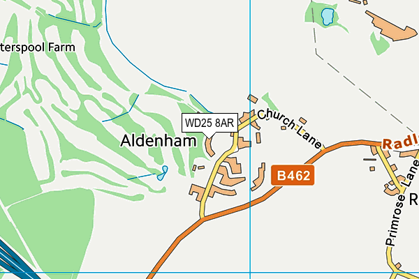 WD25 8AR map - OS VectorMap District (Ordnance Survey) WD25 8AR map - OS VectorMap District (Ordnance Survey)