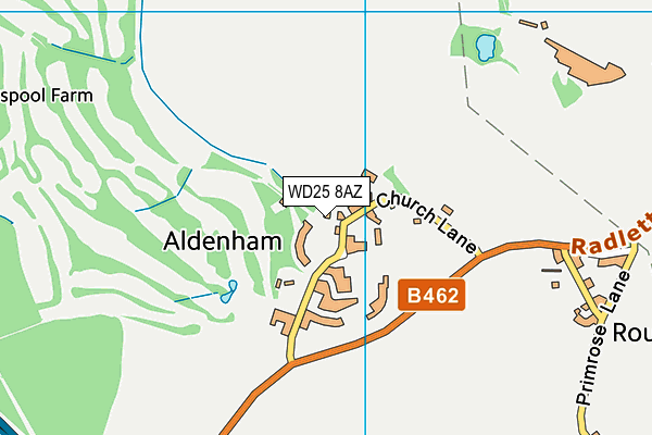 WD25 8AZ map - OS VectorMap District (Ordnance Survey) WD25 8AZ map - OS VectorMap District (Ordnance Survey)
