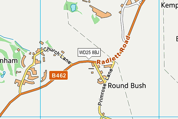 WD25 8BJ map - OS VectorMap District (Ordnance Survey) WD25 8BJ map - OS VectorMap District (Ordnance Survey)