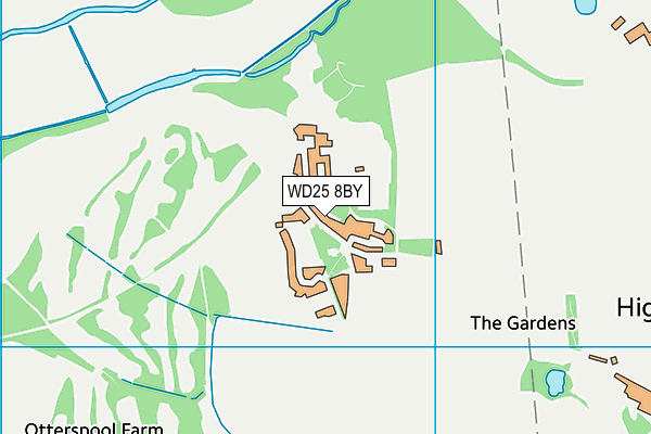 WD25 8BY map - OS VectorMap District (Ordnance Survey) WD25 8BY map - OS VectorMap District (Ordnance Survey)