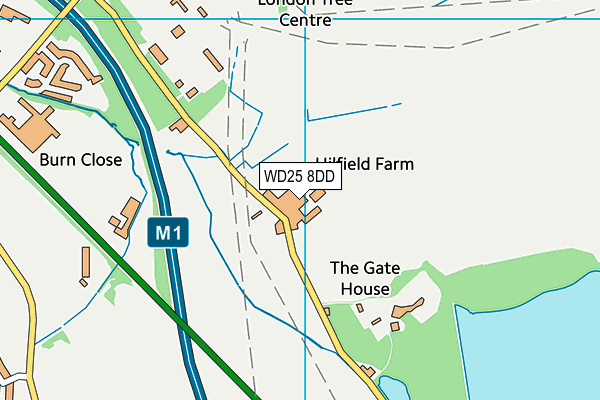 WD25 8DD map - OS VectorMap District (Ordnance Survey) WD25 8DD map - OS VectorMap District (Ordnance Survey)