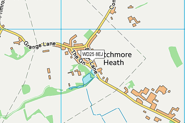 WD25 8EJ map - OS VectorMap District (Ordnance Survey) WD25 8EJ map - OS VectorMap District (Ordnance Survey)