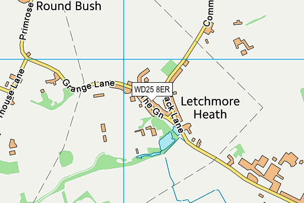 WD25 8ER map - OS VectorMap District (Ordnance Survey) WD25 8ER map - OS VectorMap District (Ordnance Survey)