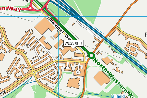 WD25 8HR map - OS VectorMap District (Ordnance Survey) WD25 8HR map - OS VectorMap District (Ordnance Survey)