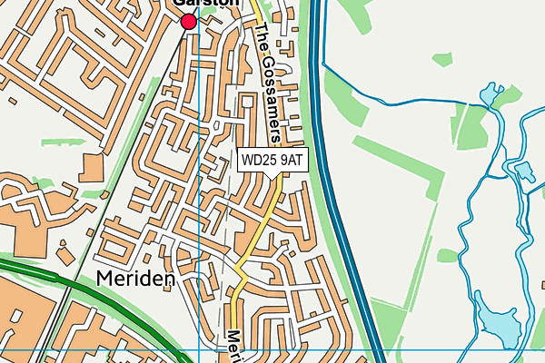 WD25 9AT map - OS VectorMap District (Ordnance Survey) WD25 9AT map - OS VectorMap District (Ordnance Survey)