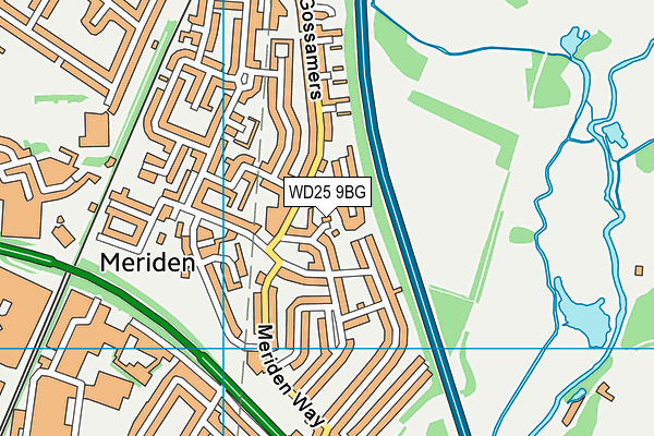 WD25 9BG map - OS VectorMap District (Ordnance Survey) WD25 9BG map - OS VectorMap District (Ordnance Survey)