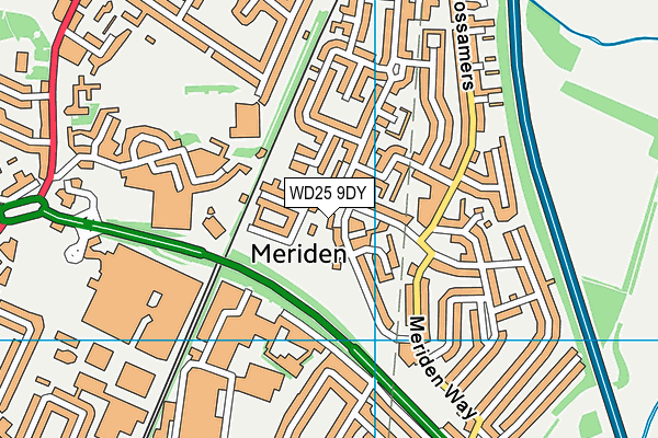 WD25 9DY map - OS VectorMap District (Ordnance Survey) WD25 9DY map - OS VectorMap District (Ordnance Survey)