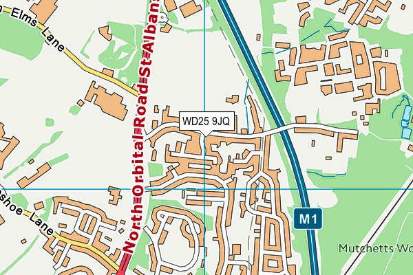 WD25 9JQ map - OS VectorMap District (Ordnance Survey) WD25 9JQ map - OS VectorMap District (Ordnance Survey)