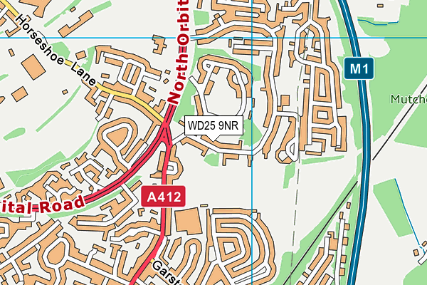 WD25 9NR map - OS VectorMap District (Ordnance Survey) WD25 9NR map - OS VectorMap District (Ordnance Survey)