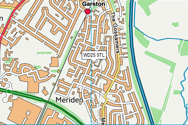 WD25 9TL map - OS VectorMap District (Ordnance Survey) WD25 9TL map - OS VectorMap District (Ordnance Survey)