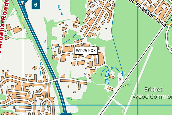 WD25 9XX map - OS VectorMap District (Ordnance Survey) WD25 9XX map - OS VectorMap District (Ordnance Survey)