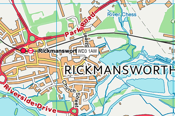WD3 1AW map - OS VectorMap District (Ordnance Survey) WD3 1AW map - OS VectorMap District (Ordnance Survey)