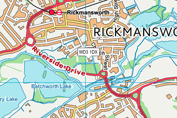 WD3 1DX map - OS VectorMap District (Ordnance Survey) WD3 1DX map - OS VectorMap District (Ordnance Survey)