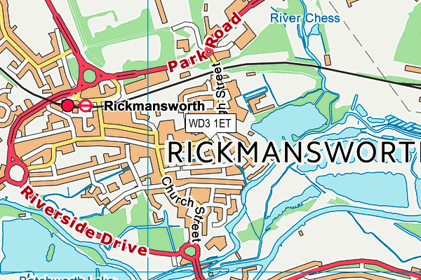 WD3 1ET map - OS VectorMap District (Ordnance Survey) WD3 1ET map - OS VectorMap District (Ordnance Survey)