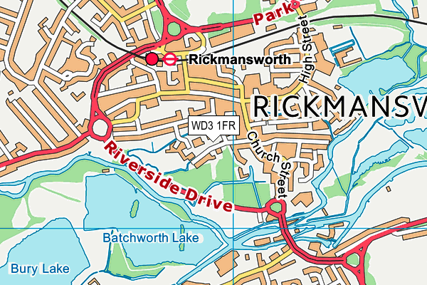WD3 1FR map - OS VectorMap District (Ordnance Survey) WD3 1FR map - OS VectorMap District (Ordnance Survey)