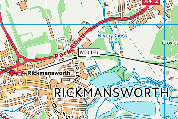 WD3 1FU map - OS VectorMap District (Ordnance Survey) WD3 1FU map - OS VectorMap District (Ordnance Survey)