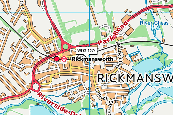 WD3 1GY map - OS VectorMap District (Ordnance Survey) WD3 1GY map - OS VectorMap District (Ordnance Survey)
