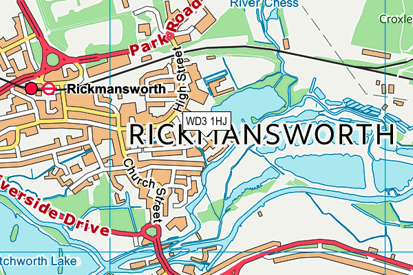 WD3 1HJ map - OS VectorMap District (Ordnance Survey)