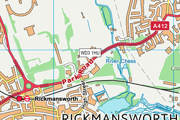 WD3 1HU map - OS VectorMap District (Ordnance Survey) WD3 1HU map - OS VectorMap District (Ordnance Survey)