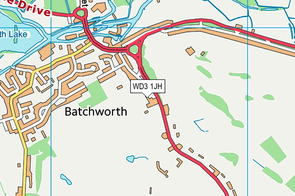 WD3 1JH map - OS VectorMap District (Ordnance Survey) WD3 1JH map - OS VectorMap District (Ordnance Survey)