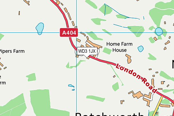 WD3 1JX map - OS VectorMap District (Ordnance Survey) WD3 1JX map - OS VectorMap District (Ordnance Survey)
