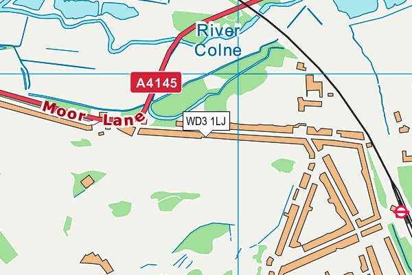 WD3 1LJ map - OS VectorMap District (Ordnance Survey) WD3 1LJ map - OS VectorMap District (Ordnance Survey)