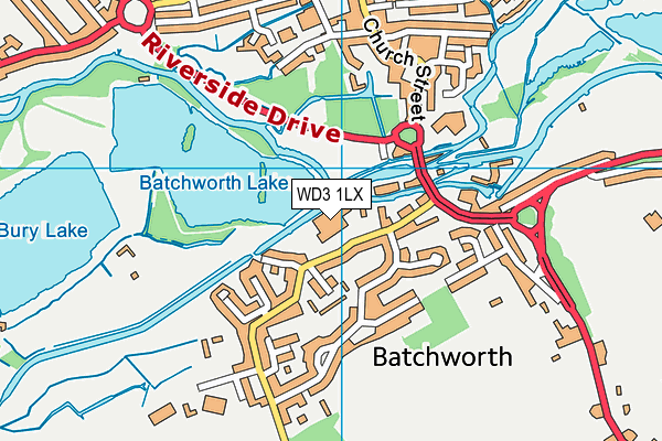 WD3 1LX map - OS VectorMap District (Ordnance Survey) WD3 1LX map - OS VectorMap District (Ordnance Survey)