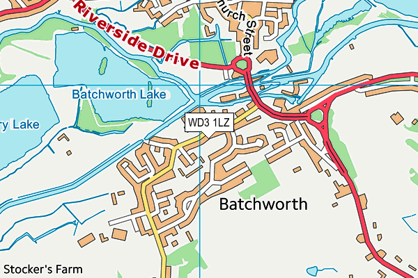 WD3 1LZ map - OS VectorMap District (Ordnance Survey) WD3 1LZ map - OS VectorMap District (Ordnance Survey)