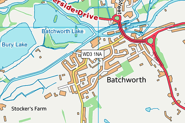 WD3 1NA map - OS VectorMap District (Ordnance Survey) WD3 1NA map - OS VectorMap District (Ordnance Survey)