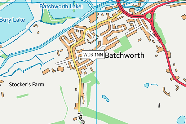WD3 1NN map - OS VectorMap District (Ordnance Survey) WD3 1NN map - OS VectorMap District (Ordnance Survey)