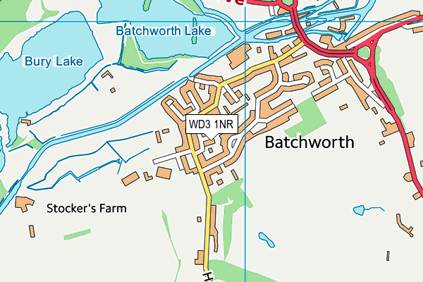 WD3 1NR map - OS VectorMap District (Ordnance Survey) WD3 1NR map - OS VectorMap District (Ordnance Survey)