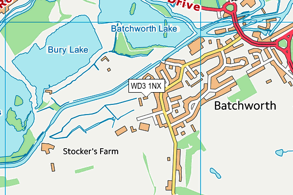 WD3 1NX map - OS VectorMap District (Ordnance Survey) WD3 1NX map - OS VectorMap District (Ordnance Survey)