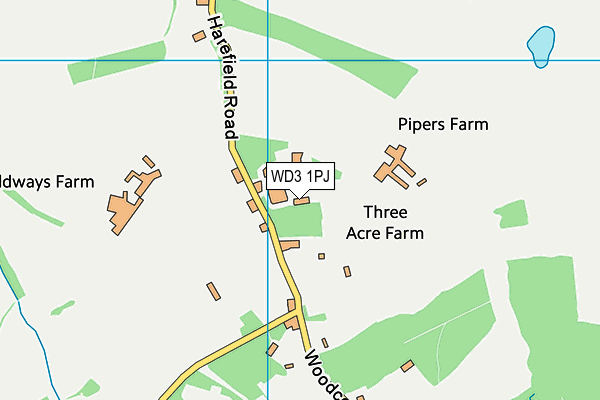 WD3 1PJ map - OS VectorMap District (Ordnance Survey) WD3 1PJ map - OS VectorMap District (Ordnance Survey)