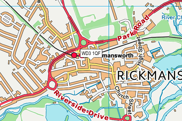 WD3 1QF map - OS VectorMap District (Ordnance Survey) WD3 1QF map - OS VectorMap District (Ordnance Survey)