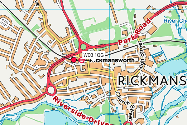 WD3 1QG map - OS VectorMap District (Ordnance Survey) WD3 1QG map - OS VectorMap District (Ordnance Survey)